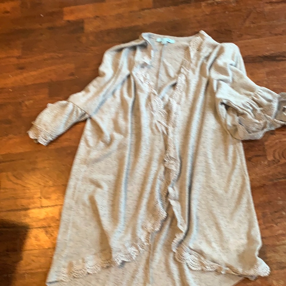 Beautiful She + Sky blue lace cardigan SZ XL